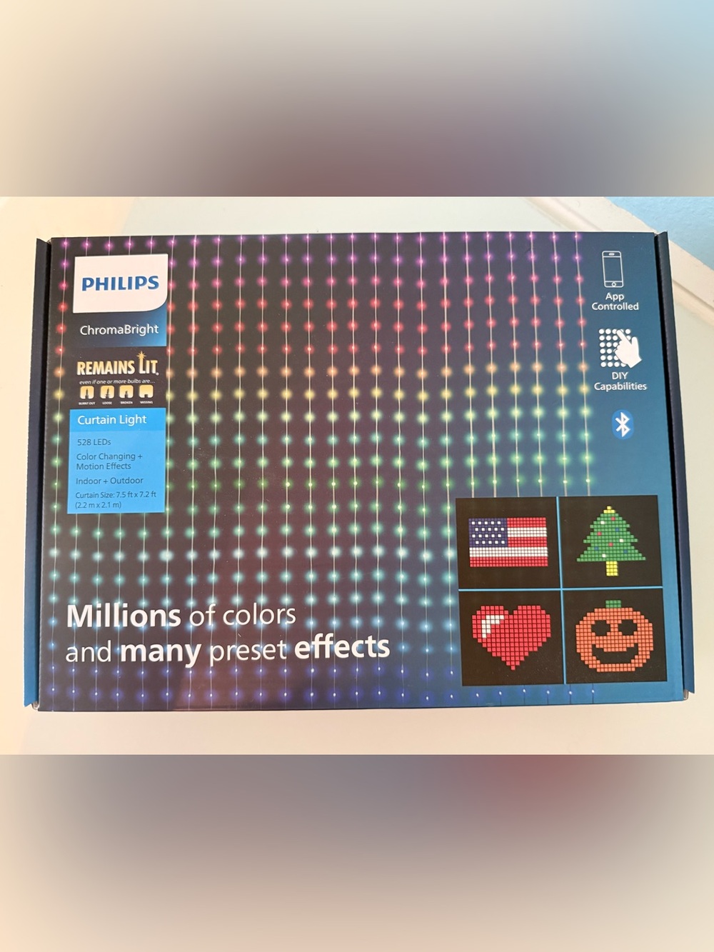 Philips ChromaBright Lights - LED Curtain Panel - BRAND NEW - UNOPENED BOX